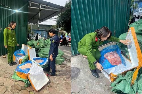 'Chặn đứng' 1 tấn nầm lợn không rõ nguồn gốc trước khi lên bàn ăn