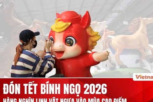 Hàng nghìn linh vật ngựa rực rỡ chuẩn bị xuất hiện trong Tết Nguyên đán 2026