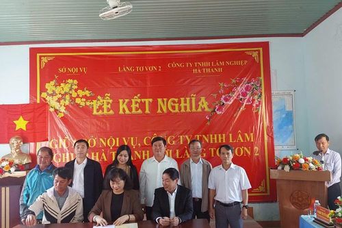 Sở Nội vụ Gia Lai kết nghĩa với 2 làng ở Ia Khươl