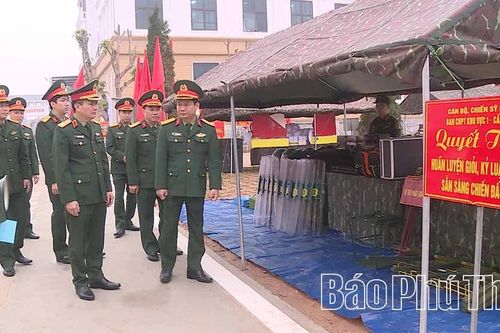 Bộ Quốc phòng kiểm tra công tác chuẩn bị huấn luyện tại Phú Thọ