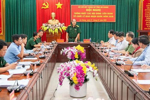 An Giang: Thống nhất nội dung tổ chức lễ giao nhận quân năm 2026