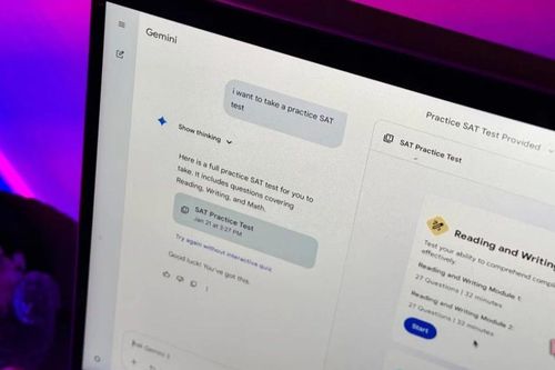 Google tích hợp tính năng luyện thi SAT miễn phí vào Gemini