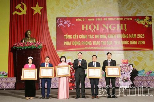 Phường Kỳ Sơn phát động phong trào thi đua, yêu nước năm 2026