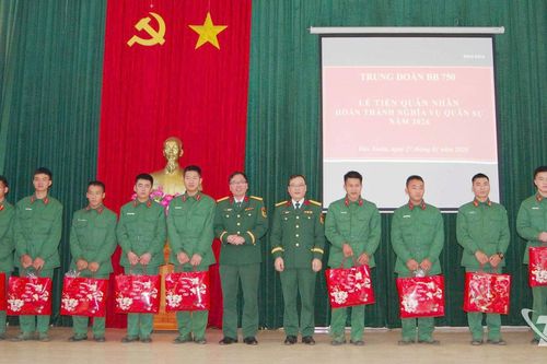 Trung đoàn 750: 45 quân nhân hoàn thành nghĩa vụ quân sự