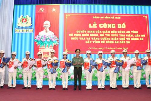 Công an Cà Mau điều động trên 100 điều tra viên về Công an cơ sở