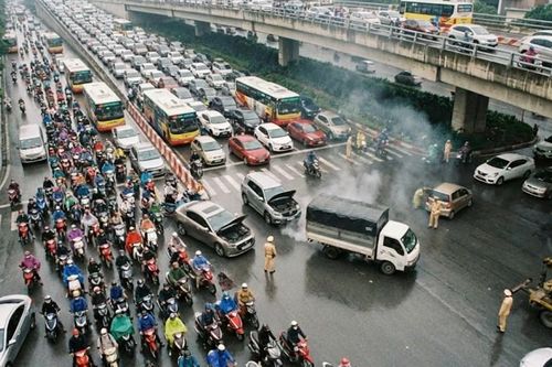 Giao thông sáng 28.1: Vành đai 3 ùn tắc kéo dài