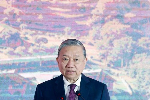Tổng Bí thư Tô Lâm dự Lễ khởi công xây dựng trường học tại xã Trường Hà, Cao Bằng