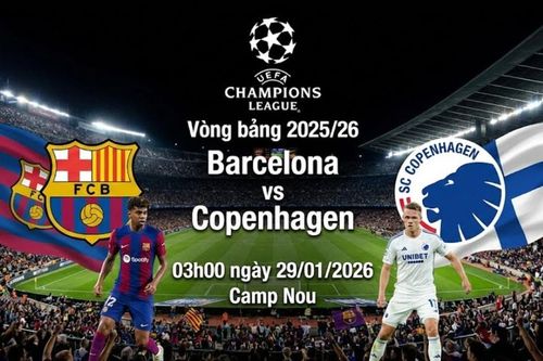 Nhận định dự đoán Barcelona vs Copenhagen (3h, 29/1): Barca quyết thắng để đi tiếp