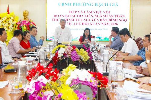 UBND phường Rạch Giá tăng cường quản lý an toàn thực phẩm dịp Tết và Lễ hội Xuân 2026