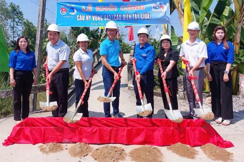 Xã Phong Hòa: Khởi công xây dựng cầu Cầu Hy Vọng 442