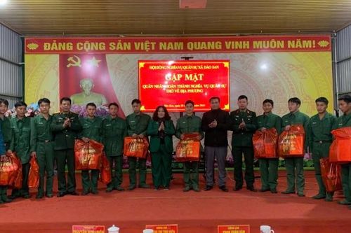 Xã Dào San: Gặp mặt quân nhân hoàn thành nghĩa vụ quân sự trở về địa phương