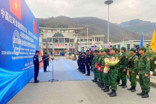 Lễ ra quân tuần tra liên hợp chấp pháp trên biên giới năm 2026