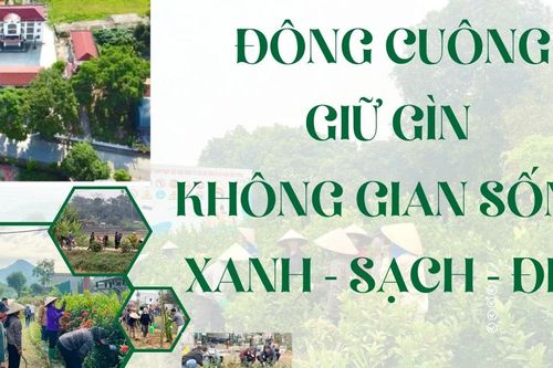 Đông Cuông giữ gìn không gian sống xanh - sạch - đẹp