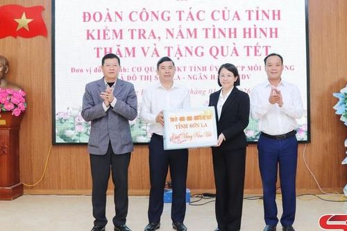 Đồng chí Chủ nhiệm Ủy ban Kiểm tra Tỉnh ủy kiểm tra, nắm tình hình và tặng quà Tết khu vực Mường La