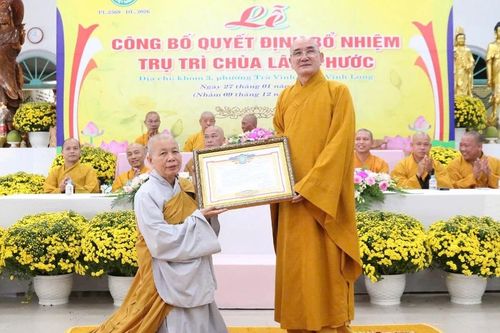 Vĩnh Long: Chùa Lâm Phước có tân trụ trì