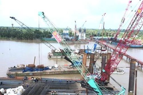 Đề xuất phân bổ nguồn vật liệu đá, cát để tăng tốc thi công cầu Đại Ngãi