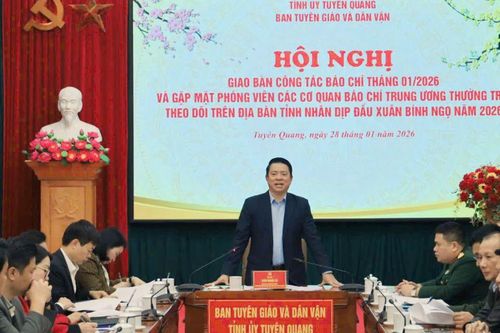Tuyên Quang: Đánh giá cao báo chí đồng hành cùng địa phương đổi mới và phát triển