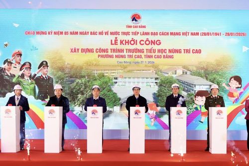 Khởi công xây dựng Trường Tiểu học Nùng Trí Cao