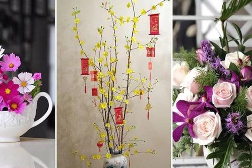 Cách cắm hoa tươi chơi Tết lâu tàn