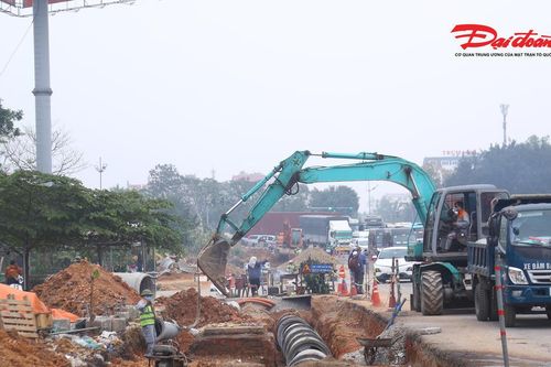 Hà Nội khẩn trương thi công nút giao Quốc lộ 2 – cao tốc Nội Bài – Lào Cai, để giảm ùn tắc