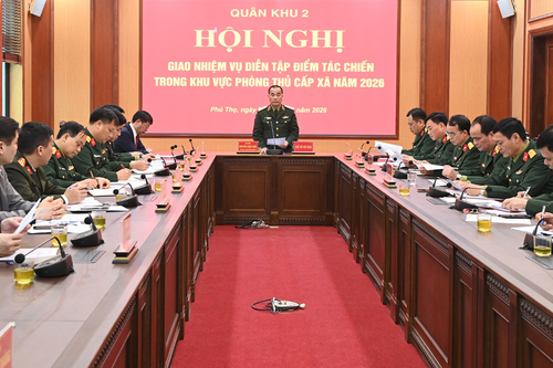 Quân khu 2 giao nhiệm vụ diễn tập tác chiến trong khu vực phòng thủ cấp xã