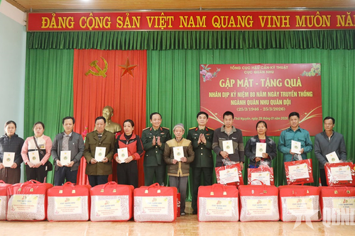 Cục Quân nhu tổ chức các hoạt động về nguồn, tặng quà nhân dân xã Vạn Phú, tỉnh Thái Nguyên