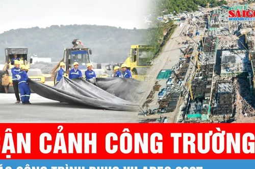 Không khí thi công tất bật trên công trường phục vụ APEC 2027