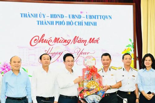 Các đơn vị Hải quân chúc tết Đảng bộ TPHCM