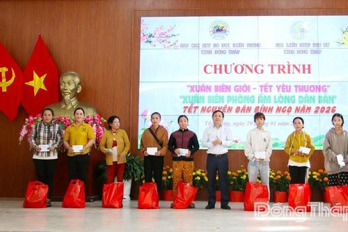 Hơn 3 tỷ đồng chăm lo Tết cho cán bộ, chiến sĩ và người dân biên giới