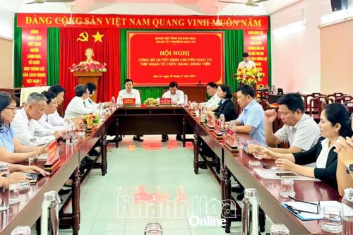 Đảng bộ phường Bảo An tiếp nhận 3 tổ chức cơ sở đảng