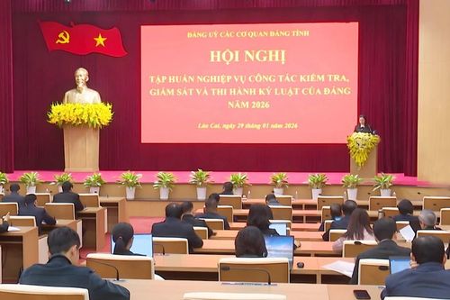 Đảng ủy Các cơ quan Đảng tỉnh tập huấn nghiệp vụ công tác kiểm tra, giám sát và thi hành kỷ luật của Đảng