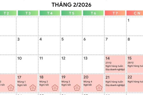 Lịch nghỉ Tết Âm lịch 2026 của học sinh Hà Nội đầy đủ, chi tiết