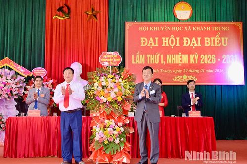 Hội Khuyến học xã Khánh Trung tổ chức Đại hội đại biểu lần thứ nhất, nhiệm kỳ 2026 -2031