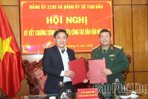 Ký kết chương trình phối hợp công tác dân vận