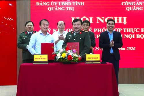 Ký kết Quy chế phối hợp thực hiện công tác bảo vệ chính trị nội bộ Đảng