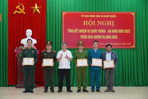 Nam Trạch: Triển khai nhiệm vụ quốc phòng-an ninh năm 2026