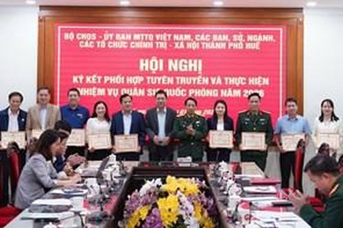 Ký kết phối hợp tuyên truyền nhiệm vụ quân sự, quốc phòng