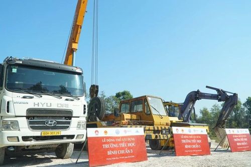 Động thổ xây dựng trường Tiểu học Bình Chuẩn 3