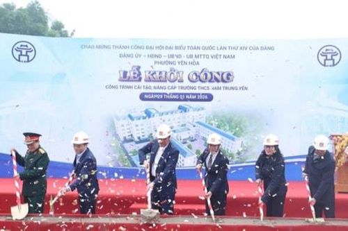 Khởi công cải tạo, nâng cấp Trường THCS Nam Trung Yên