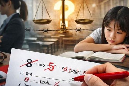 Sửa điểm học sinh: Khi cán cân liêm chính bị bẻ cong