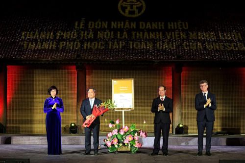 Hà Nội đón nhận danh hiệu thành viên Mạng lưới 'Thành phố học tập toàn cầu'