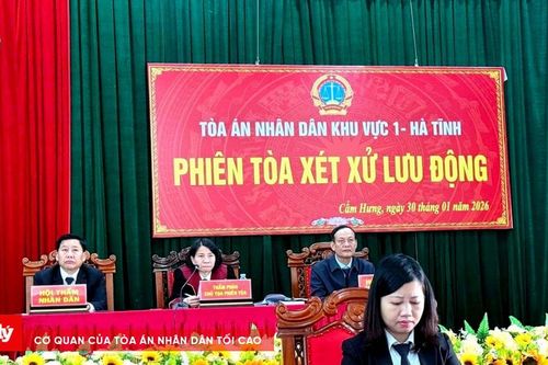 TAND khu vực 1 – Hà Tĩnh xét xử lưu động 3 vụ án hình sự