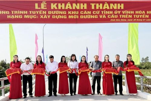 Khánh thành tuyến đường Khu căn cứ Tỉnh ủy Rạch Giá