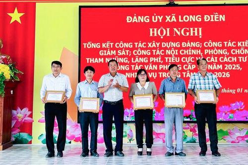 Xã Long Điền thực hiện 26 công trình chào mừng Đại hội Đảng các cấp
