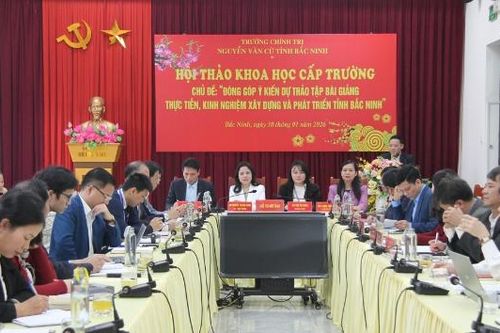 Hội thảo khoa học, góp ý vào Tập bài giảng xây dựng và phát triển tỉnh Bắc Ninh