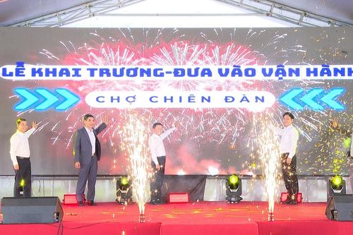 Chính thức vận hành chợ Chiên Đàn