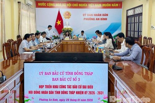 Đoàn công tác Ban bầu cử đại biểu HĐND tỉnh Đồng Tháp đơn vị số 3 kiểm tra tại xã Long Khánh, Long Phú Thuận, An Hòa, phường An Bình
