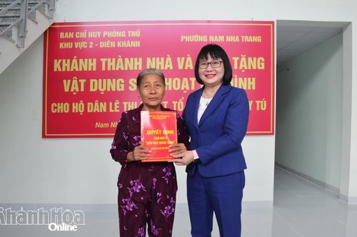Khánh thành 1 căn nhà trong 'Chiến dịch Quang Trung' tại phường Nam Nha Trang