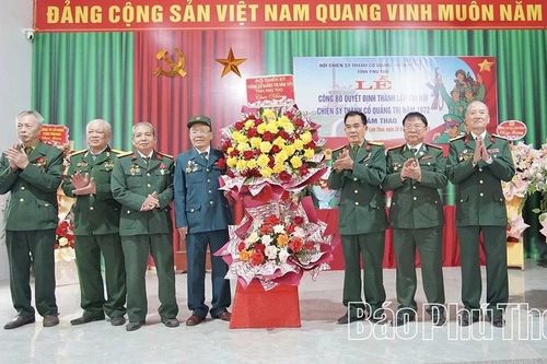 Thành lập Chi hội Chiến sĩ thành cổ Quảng Trị năm 1972 xã Lâm Thao