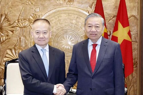 Tổng Bí thư Tô Lâm tiếp Đặc phái viên của Tổng Bí thư, Chủ tịch Trung Quốc